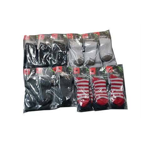 Redback Boots Everyday Bamboo Crew Sock Variety 24 Pk 24PKBAM
